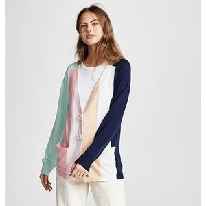 PAPER London Rainbow Pastel Stripe Cardigan
